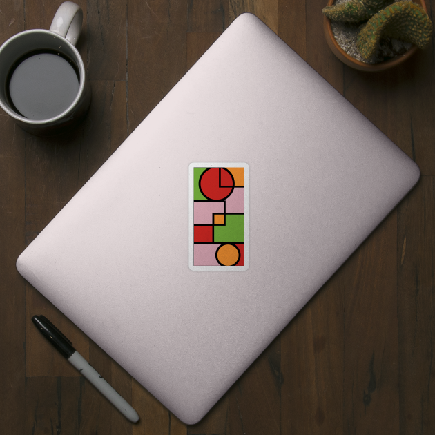 Piet Mondrian Style Geometric Pattern, Simple, Classic and Elegant by InkLove